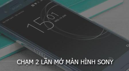 Chạm hai lần để mở màn hình trên Sony