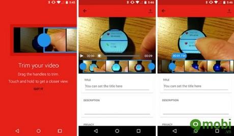 YouTube trên Android ra mắt phiên bản mới với tính năng chỉnh sửa video trực tiếp