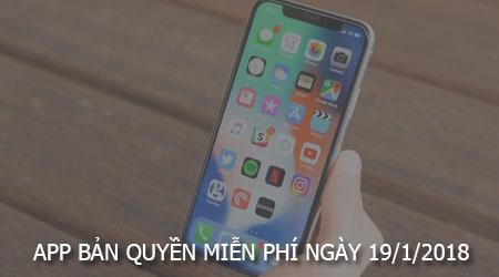 Những ứng dụng bản quyền miễn phí vào ngày 19/1/2018 – cơ hội đặc biệt để sở hữu ứng dụng yêu thích cho iPhone của bạn.