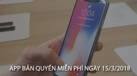 Cơ hội sở hữu ứng dụng bản quyền miễn phí dành cho iPhone/iPad - Ưu đãi đặc biệt ngày 15/3/2018