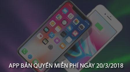 Ứng dụng bản quyền miễn phí cho iPhone, iPad ngày 20/3/2018