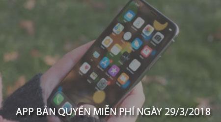 Danh sách ứng dụng miễn phí ngày 29/3/2018 dành cho iPhone và iPad