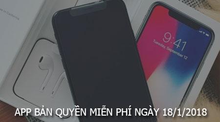 Ứng dụng miễn phí đặc biệt trong ngày 18/01/2018