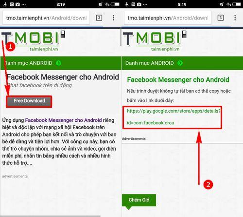 Hướng dẫn cài đặt Messenger cho Vivo 5 và thiết lập ứng dụng