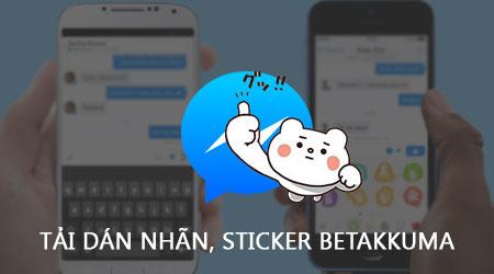 Hướng dẫn tải Sticker Betakkuma trên Facebook Messenger dễ dàng và nhanh chóng