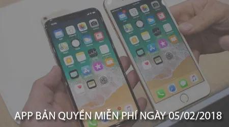 Các ứng dụng bản quyền miễn phí cho iPhone, iPad vào ngày 05/02/2018