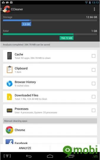 CCleaner - Trợ thủ tối ưu không thể thiếu cho Smartphone của bạn