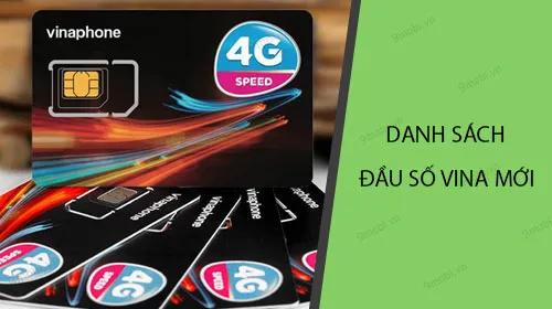 Mã đầu số Vina hiện nay là bao nhiêu?