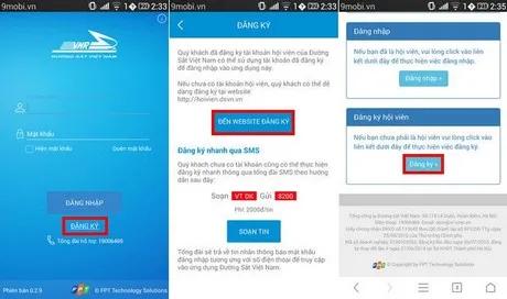 Hướng dẫn cách đặt vé tàu dễ dàng trên điện thoại Samsung, HTC, LG, Oppo...