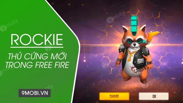 Tất cả thông tin về trợ thủ Rockie mới trong Free Fire