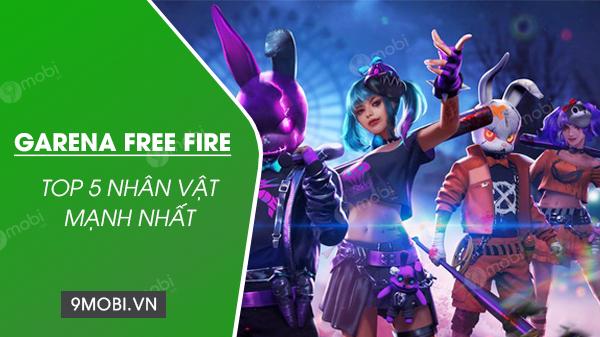Top 5 nhân vật Free Fire sở hữu sức mạnh vượt trội tháng 8/2020