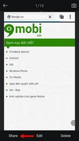 Hướng dẫn chia sẻ ảnh từ Camera 360 lên Facebook nhanh chóng