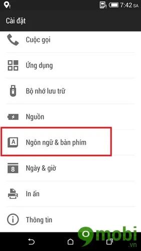 Làm cách nào để tắt tính năng dự đoán chữ khi gõ bàn phím trên HTC Desire 816?