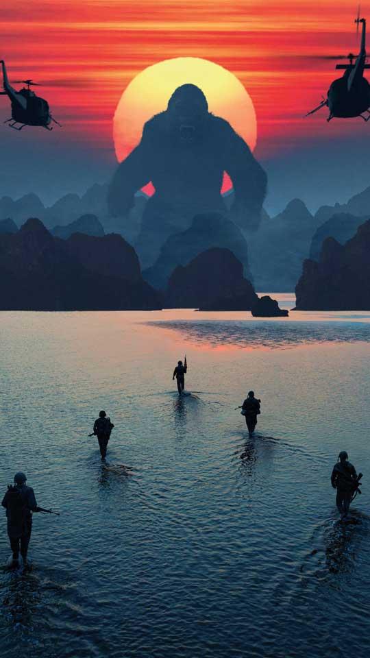 Hình nền Kong cho iPhone, mang đậm dấu ấn từ Kong Skull Island - Đảo Đầu Lâu, là lựa chọn lý tưởng để tạo nên vẻ đẹp độc đáo cho màn hình thiết bị của bạn.
