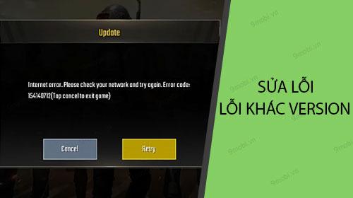 Lỗi 'Different versions' trong PUBG Mobile: Không thể mời bạn, không vào được game