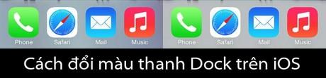 Cách thay đổi màu thanh Dock trên iOS thành tông đen tinh tế