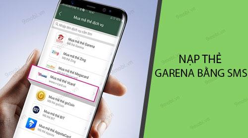Hướng Dẫn Nạp Thẻ Garena Qua Tin Nhắn SMS Mạng Viettel