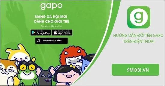 Cách thay đổi tên Gapo trên điện thoại