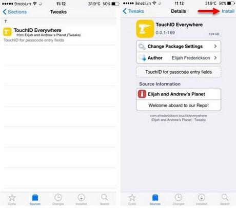 Touch ID Everywhere - Khóa ứng dụng bằng vân tay trên iPhone