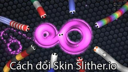 Hướng dẫn thay đổi Skin Slither.io trên điện thoại, biến hình cho rắn săn mồi