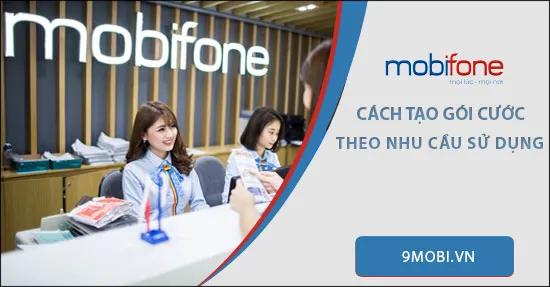 Tùy chỉnh gói cước theo nhu cầu cá nhân trên ứng dụng My MobiFone