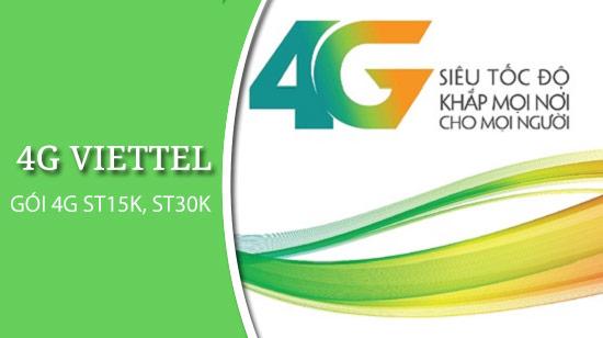 Hướng dẫn đăng ký gói 4G ST15K, ST30K Viettel, nhận ngay 7GB data mỗi tuần