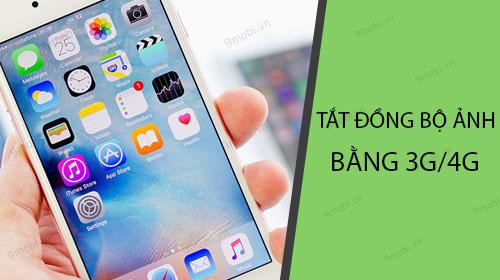 Hướng dẫn tắt đồng bộ ảnh iCloud khi sử dụng dữ liệu di động.