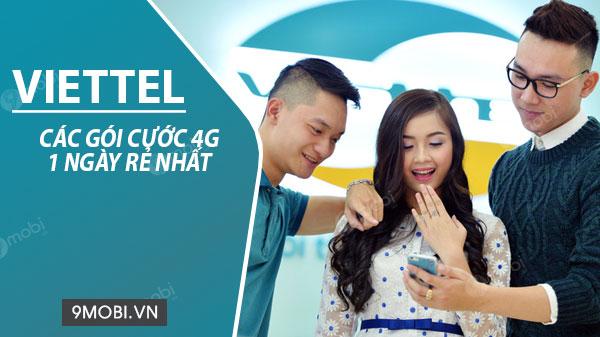 Top gói cước 4G Viettel 1 ngày siêu tiết kiệm