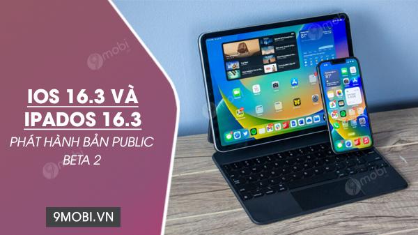 Apple chính thức ra mắt bản public beta 2 cho iOS 16.3 và iPadOS 16.3, mang đến những cải tiến mới nhất cho người dùng trải nghiệm sớm.