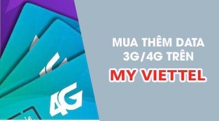 Bật mí cách đăng ký thêm data 3G/4G dễ dàng qua ứng dụng My Viettel