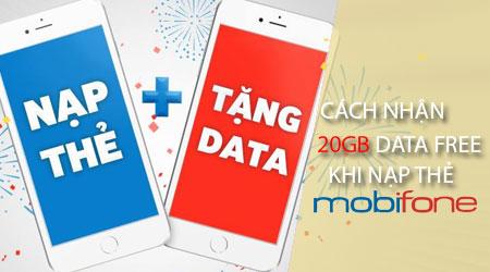 Bật mí cách nhận ngay 20GB data miễn phí khi nạp thẻ Mobifone