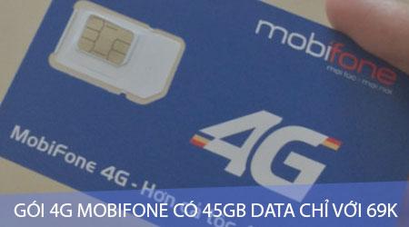 Hướng dẫn đăng ký gói 4G Mobifone với 45GB data chỉ 69k