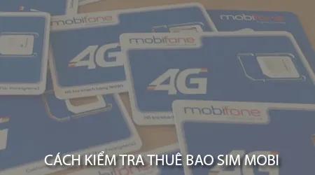Hướng dẫn kiểm tra thông tin thuê bao sim Mobifone