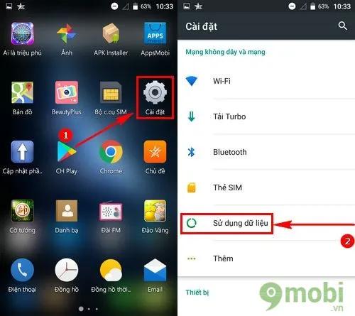 Hướng dẫn bật 3G, 4G trên Mobiistar Prime X1.