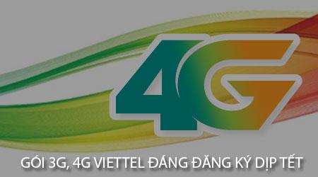 Top các gói cước 3G/4G Viettel nên đăng ký dịp Tết