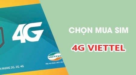Hướng dẫn chi tiết cách mua sim 4G Viettel