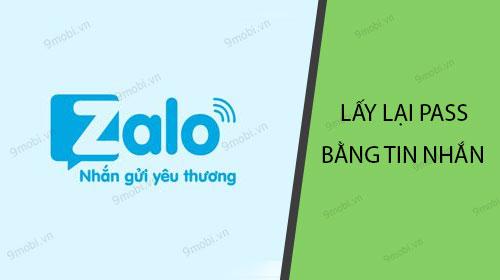 Hướng dẫn khôi phục mật khẩu Zalo qua tin nhắn