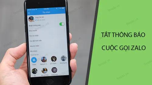 Cách tắt thông báo cuộc gọi Zalo trong lịch sử cuộc gọi iPhone