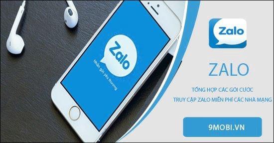 Khám phá trọn bộ gói cước data miễn phí truy cập Zalo từ mọi nhà mạng