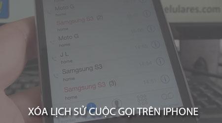 Cách Xóa Lịch Sử Cuộc Gọi Trên iPhone