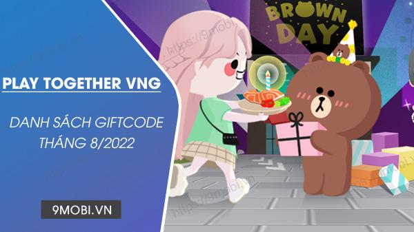 Bộ sưu tập Code Play Together VNG tháng 8/2022 đầy ắp quà tặng