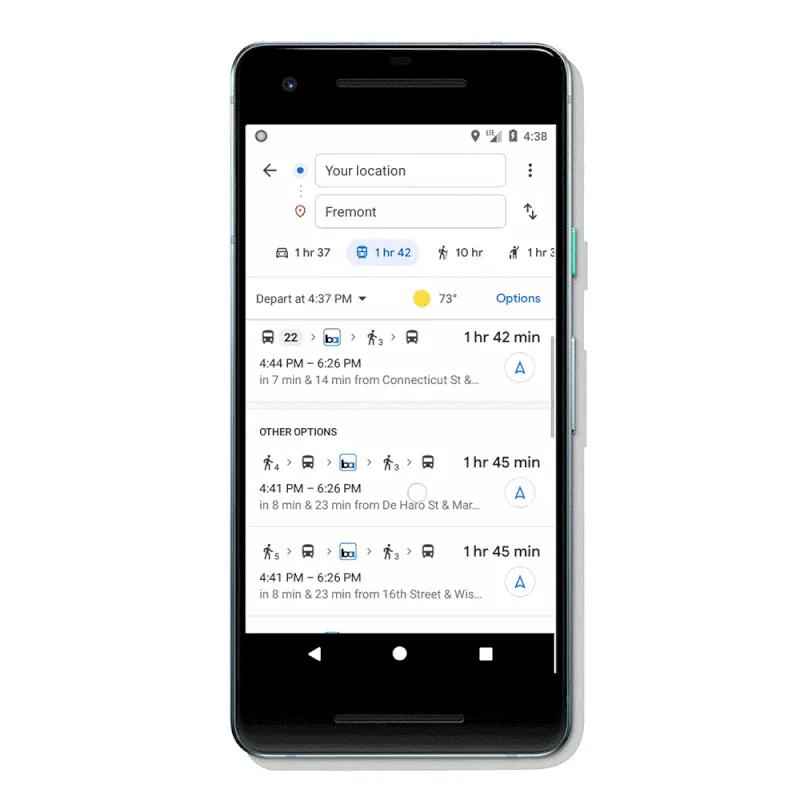 Google Maps đã thêm tính năng cho phép kết hợp các phương thức di chuyển khác nhau trong hành trình chỉ đường.