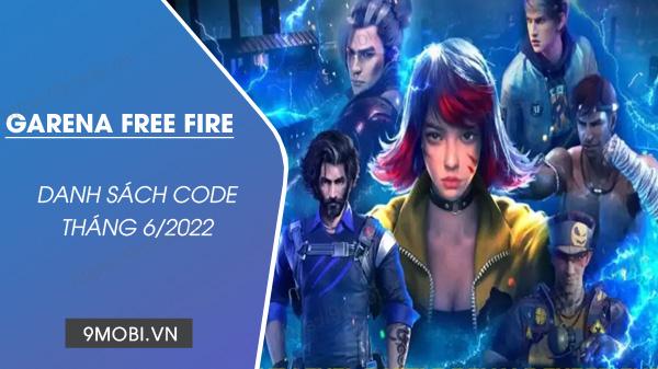 Mã giftcode game Free Fire tháng 6/2022.