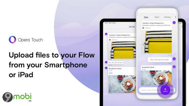 Opera Touch - Công cụ chia sẻ file đa thiết bị thông minh và tiện lợi