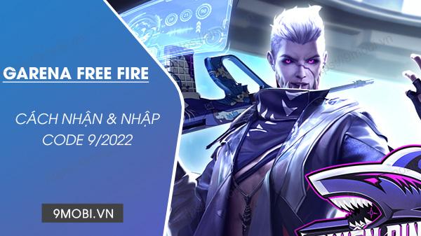 Mã Code game Free Fire tháng 9/2022