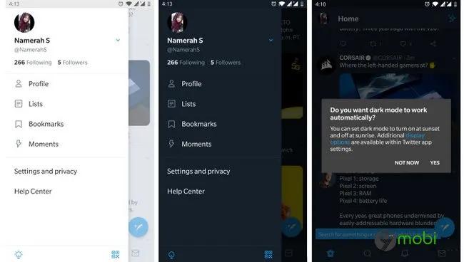 Twitter đã chính thức giới thiệu chế độ nền tối trên ứng dụng Android, mang lại một trải nghiệm hoàn toàn mới cho người dùng.