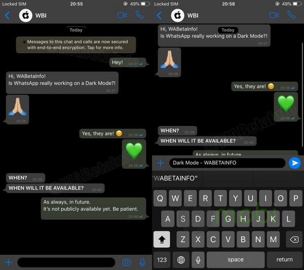 WhatsApp trên iOS chuẩn bị giới thiệu chế độ giao diện tối, mang đến một trải nghiệm mới mẻ và dễ chịu cho người dùng.