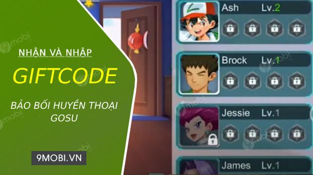 Mã Code game Bảo Bối Huyền Thoại Gosu