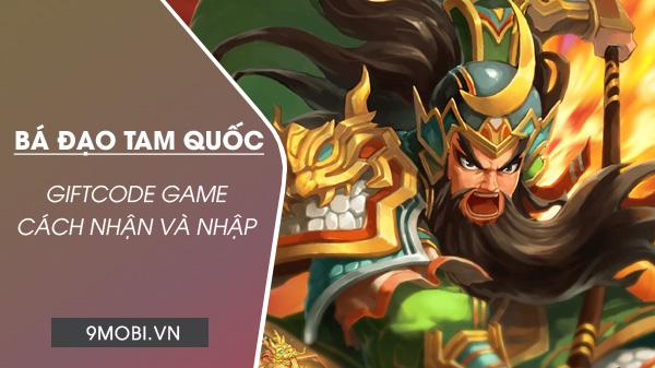 Mã Code game Bá Đạo Tam Quốc, cơ hội nhận quà giá trị trong trò chơi.
