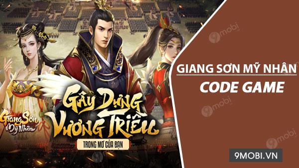Mã giftcode game Giang Sơn Mỹ Nhân